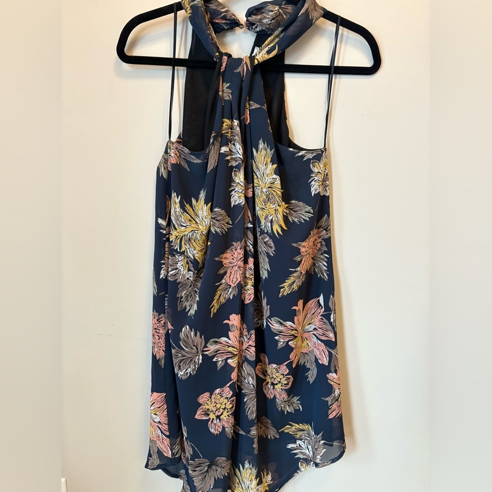 Astr Black Floral Dress